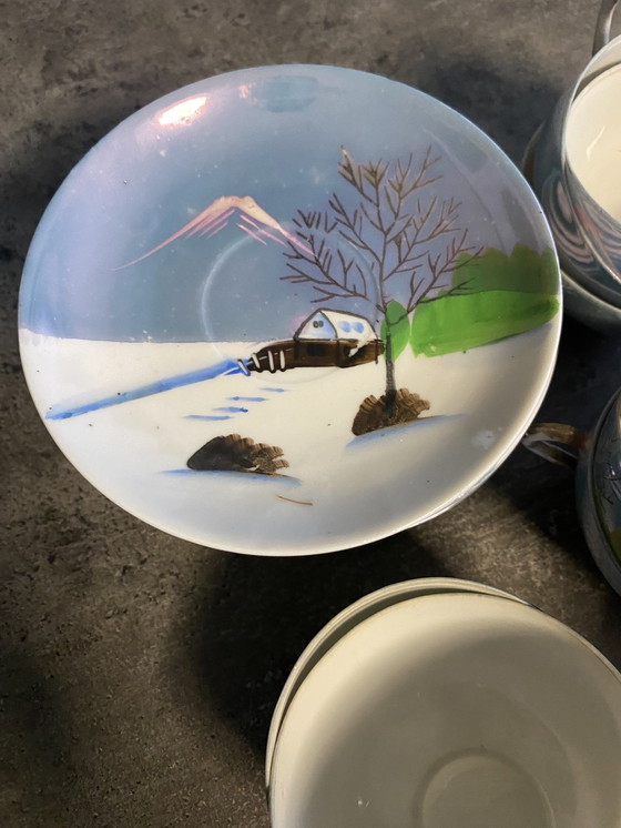 Image 1 of Japanese Hand Painted Porcelain Dinnerware