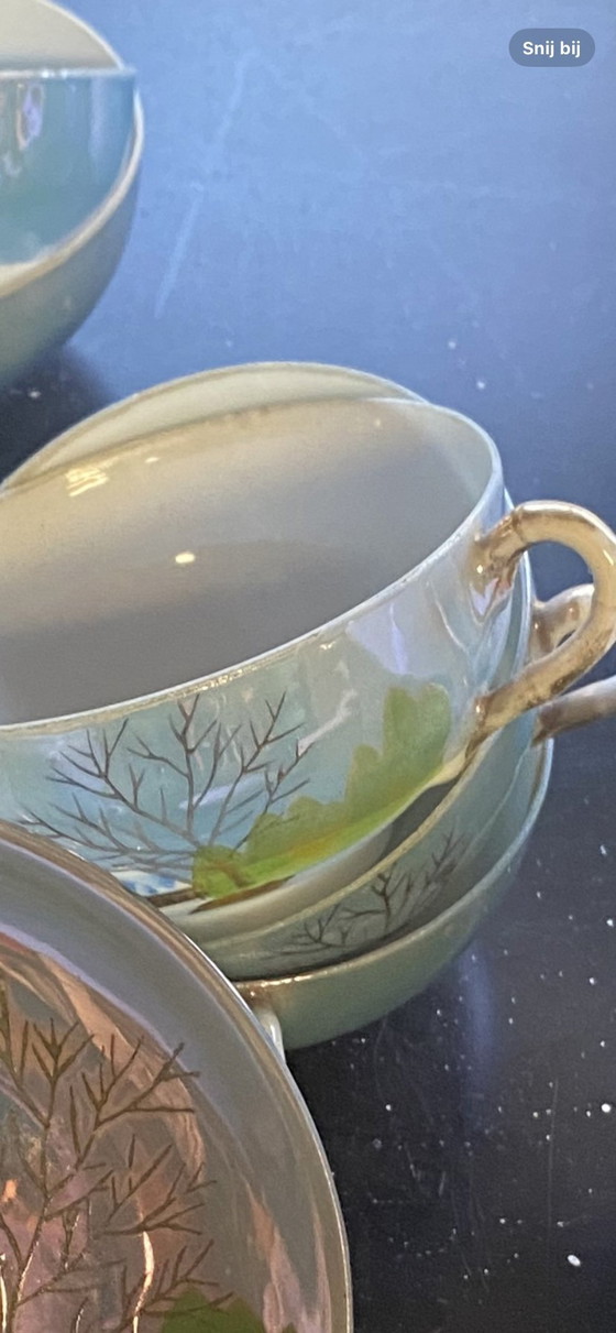 Image 1 of Japanese Hand Painted Porcelain Dinnerware