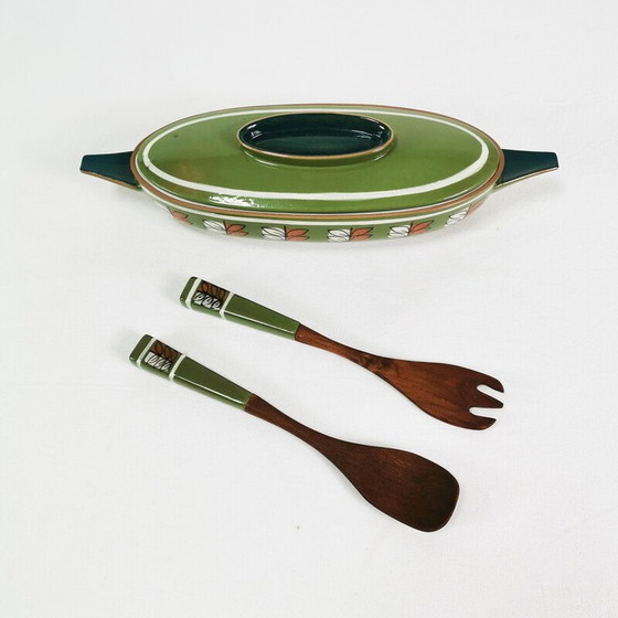 Image 1 of Vintage ceramic and teak cooking set for Ceramono, Germany 1960s