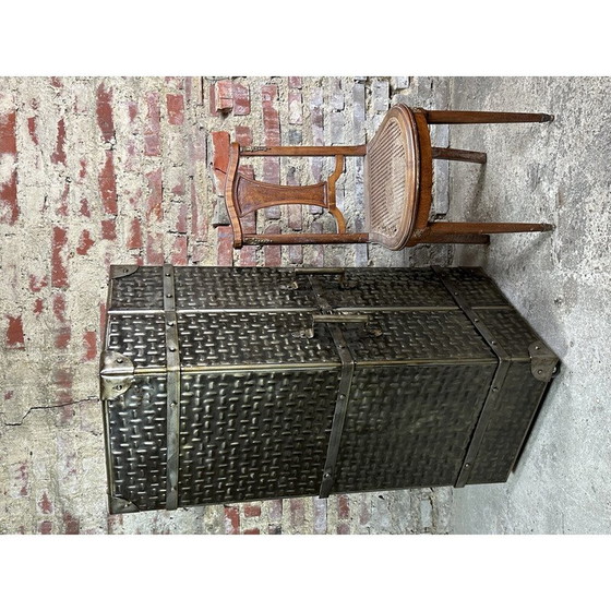 Image 1 of Vintage embossed steel storage unit, 1980