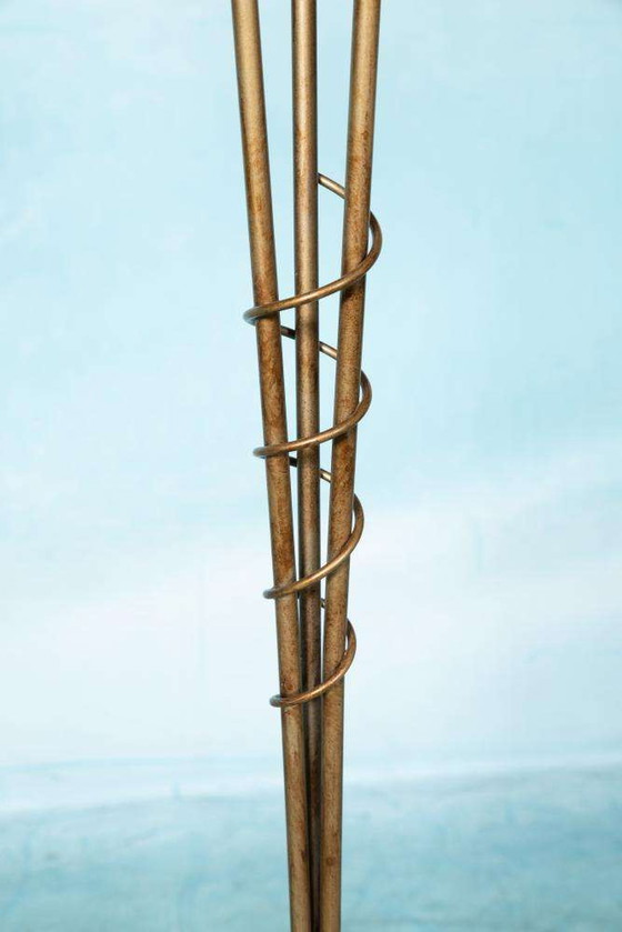 Image 1 of Bohemian glass floor lamp 70s/80s, Japandi floor lamp