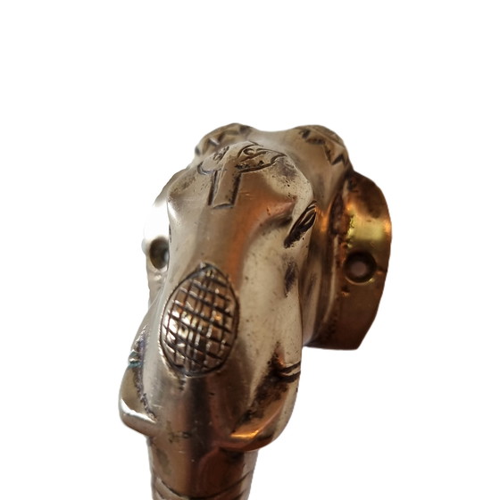 Image 1 of Brass handle elephant India