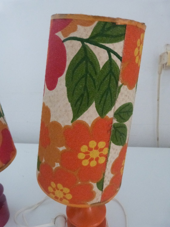 Image 1 of 2x Lampe à poser lampe de chevet vintage kitsch