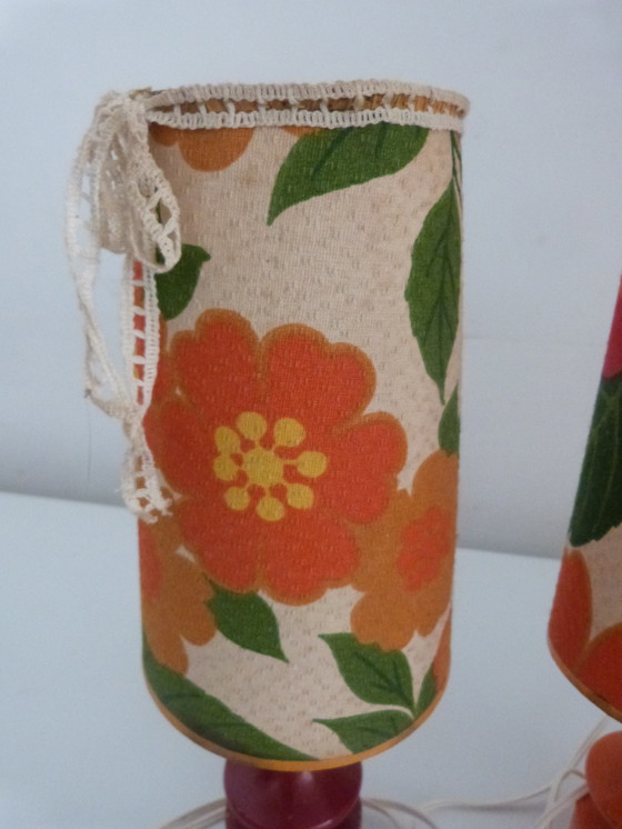 Image 1 of 2x Lampe à poser lampe de chevet vintage kitsch