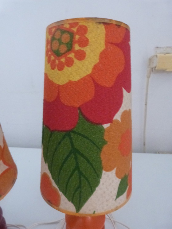 Image 1 of 2x Lampe à poser lampe de chevet vintage kitsch