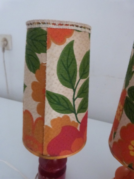 Image 1 of 2x Lampada da tavolo kitsch vintage e lampada da comodino