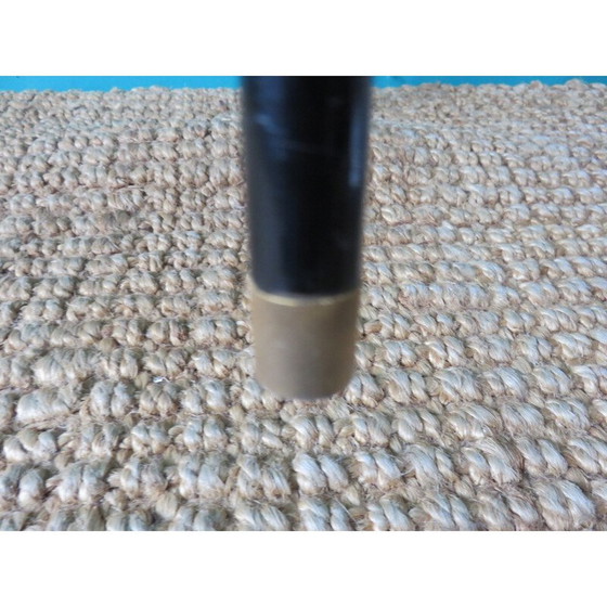 Image 1 of Set di 2 tavoli modernisti vintage in vetro e metallo, anni '50