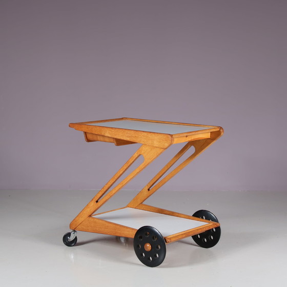 Image 1 of Cees Braakman "Mobilo PE03" Trolley for Pastoe, Netherlands 1950