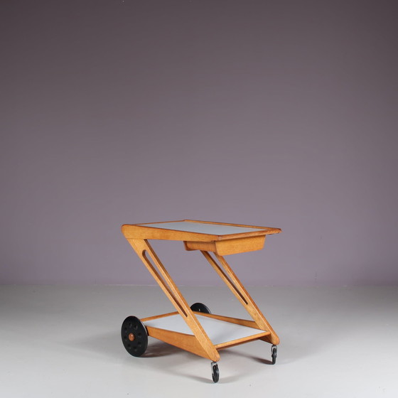 Image 1 of Cees Braakman "Mobilo PE03" Trolley for Pastoe, Netherlands 1950