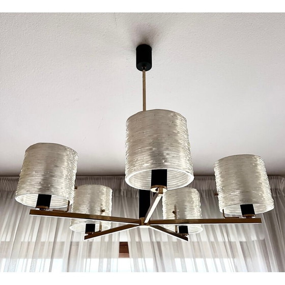 Image 1 of Vintage chandelier by Maison Arlus, 1950