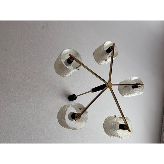 Image 1 of Vintage chandelier by Maison Arlus, 1950