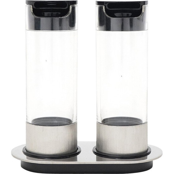 Image 1 of Vintage cylindrical oil and vinegar set by Studio Opi for Cini and Nils, 1970s