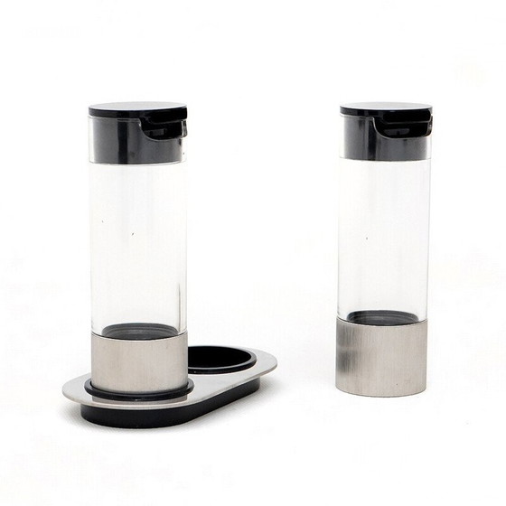 Image 1 of Vintage cylindrical oil and vinegar set by Studio Opi for Cini and Nils, 1970s