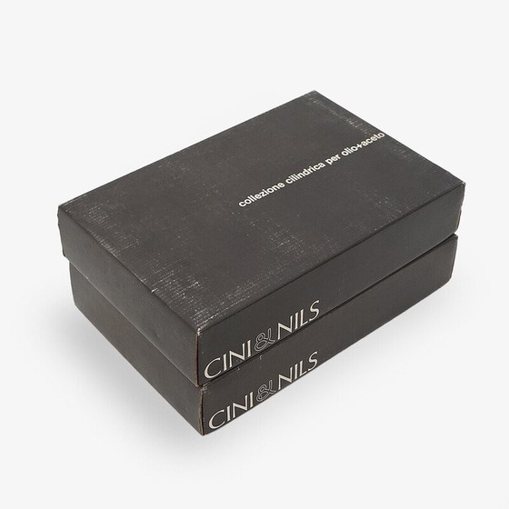 Image 1 of Vintage cylindrical oil and vinegar set by Studio Opi for Cini and Nils, 1970s