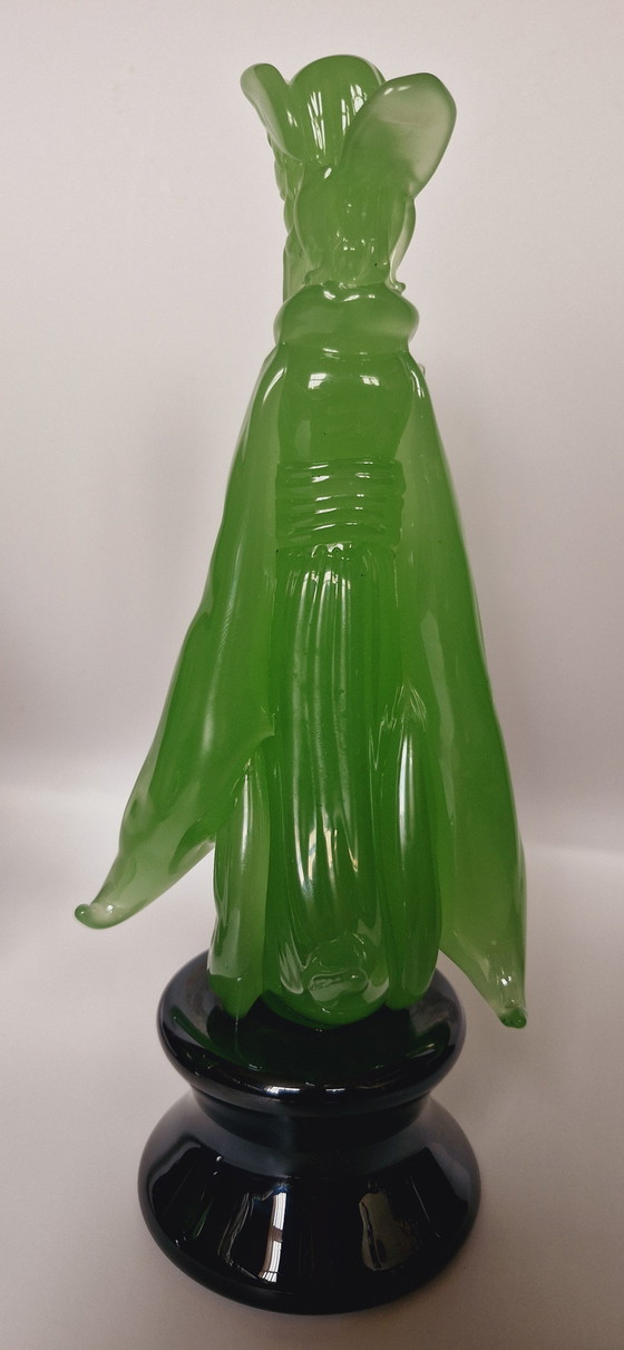 Image 1 of Ermanno Nason Jade Murano Glass Pair Sculptures 