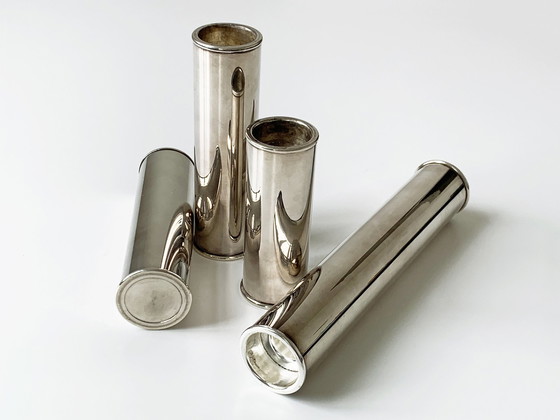 Image 1 of 4X Wilkens Silver-plated Design Candlesticks