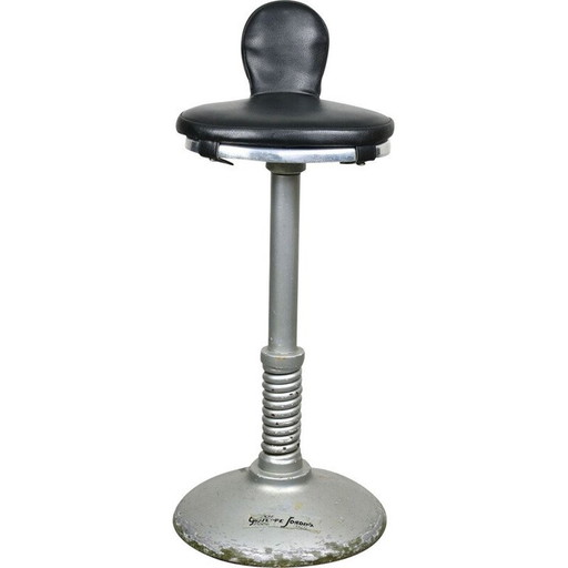 Vintage Italian flexible swivel stool