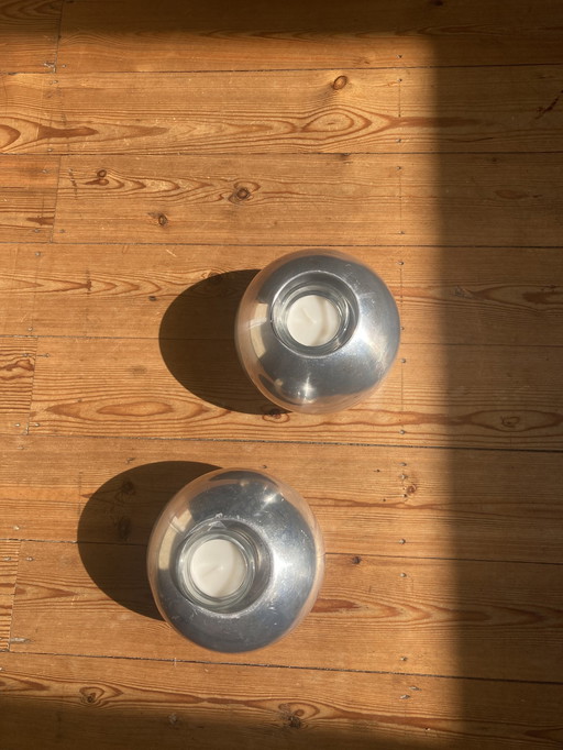 2x Vintage Ikea Nässjö Candle Holders