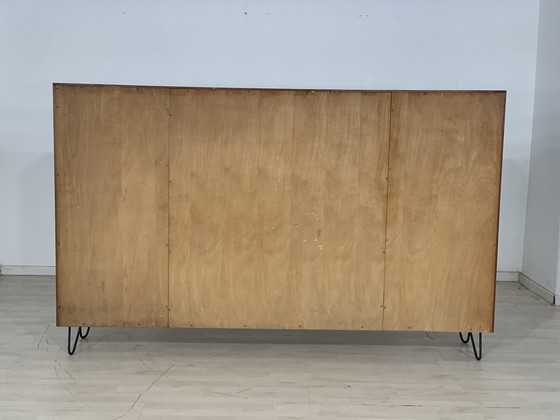 Image 1 of Mid - Century highboard sideboard cabinet vintage