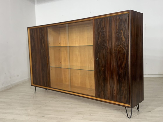 Image 1 of Mid - Century highboard sideboard cabinet vintage