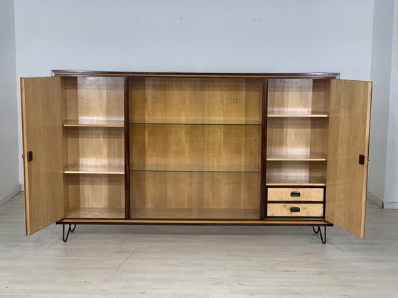 Image 1 of Mid - Century highboard sideboard cabinet vintage