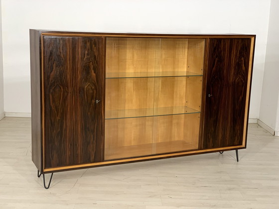 Image 1 of Mid - Century highboard sideboard cabinet vintage