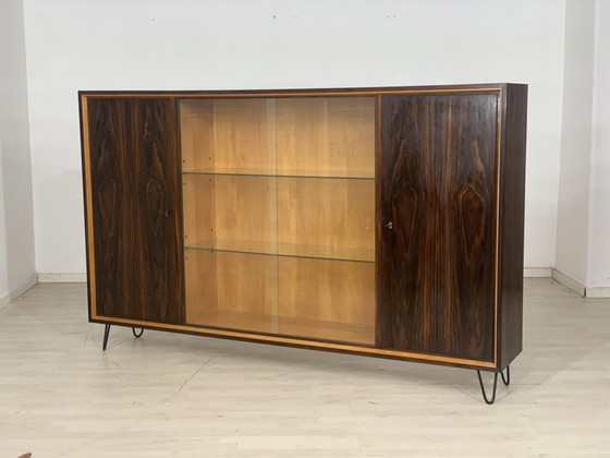 Image 1 of Mid - Century highboard sideboard cabinet vintage