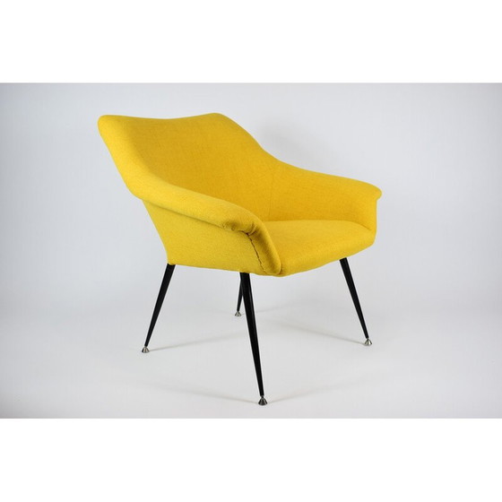 Image 1 of Vintage 2-seater sofa in metal and velvet, Germany 1960