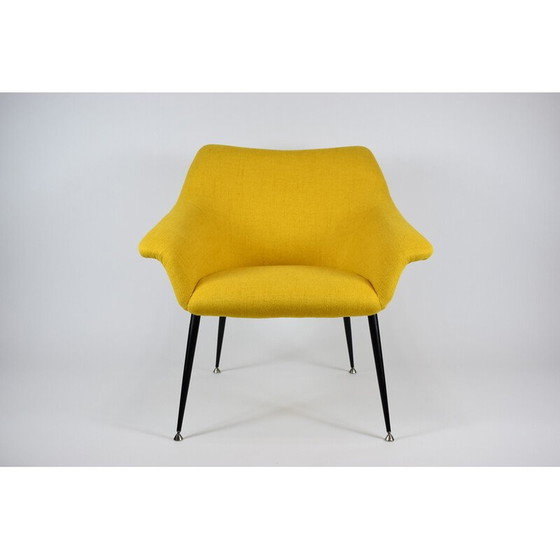 Image 1 of Vintage 2-seater sofa in metal and velvet, Germany 1960