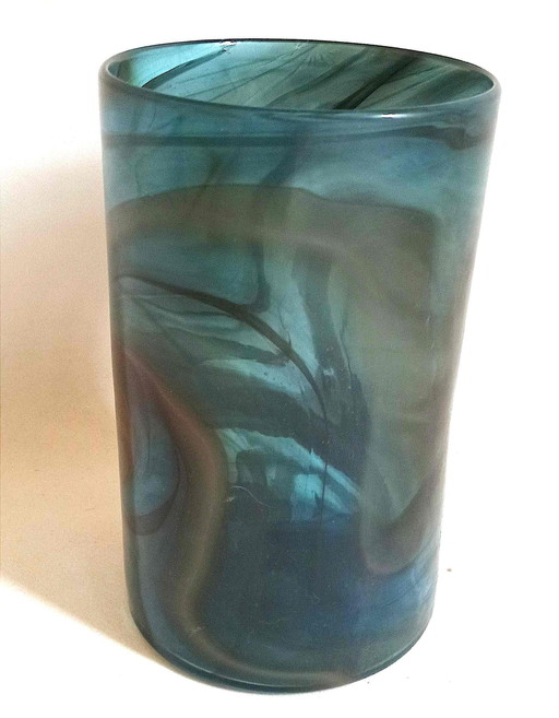 Vase Maure-Vieil glassware 1970s Height 24.5 cm