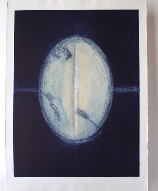 Color etching Antonia Dombrowsky 1992- Color engraving Handmade paper