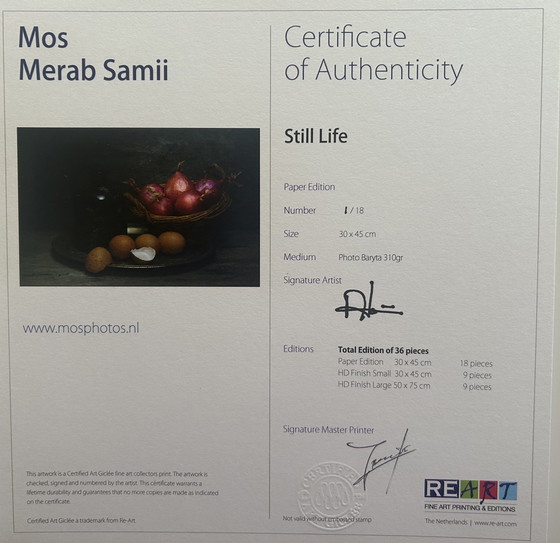 Image 1 of Still life photo "Onions & eggs" by Mos Merab Samii