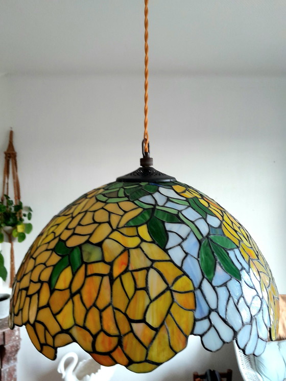 Image 1 of Large Art Deco hanging lamp 1940