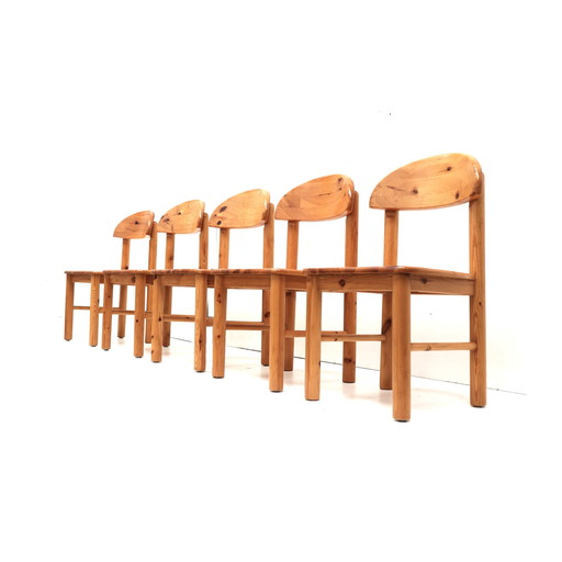 5 chaises Rainer Daumiller des années 1970