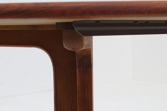 Image 1 of Table de salle à manger ronde extensible vintage danoise 1960