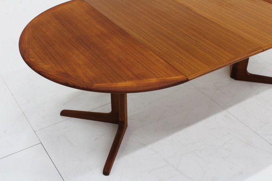 Image 1 of Table de salle à manger ronde extensible vintage danoise 1960