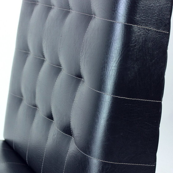 Image 1 of Mid century black armchair Bratislava by Jindrich Volak for Drevopodnik Holesov, 1960s