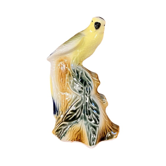 Image 1 of Ceramic Parrot Figurine, Brazil 1980S