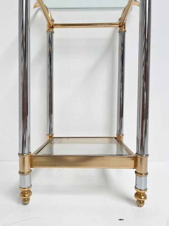 Image 1 of Paris gold and silver side table, 1960's