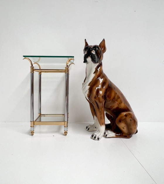 Image 1 of Paris gold and silver side table, 1960's