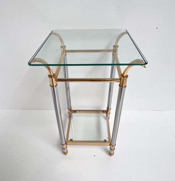 Image 1 of Paris gold and silver side table, 1960's