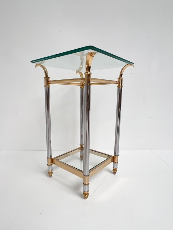 Image 1 of Paris gold and silver side table, 1960's