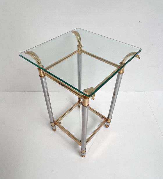 Image 1 of Paris gold and silver side table, 1960's