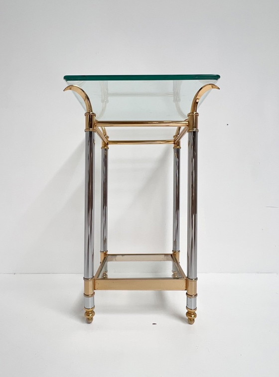 Image 1 of Paris gold and silver side table, 1960's