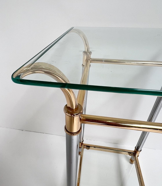 Image 1 of Paris gold and silver side table, 1960's