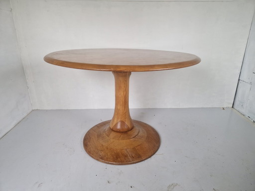 Solid Wood Table With Tulip Foot