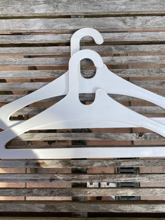 Image 1 of Space Age 60S/70S Clothes hangers 2 Pieces White