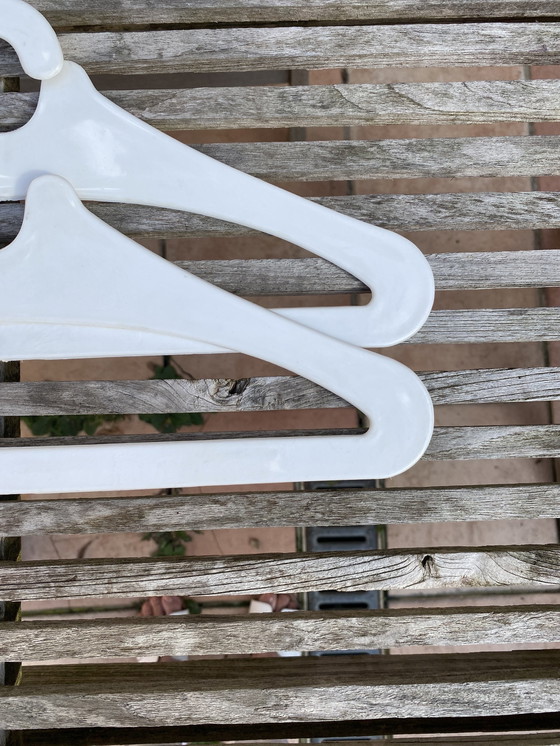 Image 1 of Space Age 60S/70S Clothes hangers 2 Pieces White