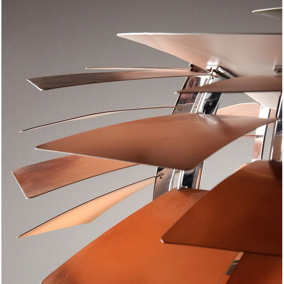Image 1 of Vintage artichoke pendant lamp of copper by Poul Henningsen for Louis Poulsen, 1958
