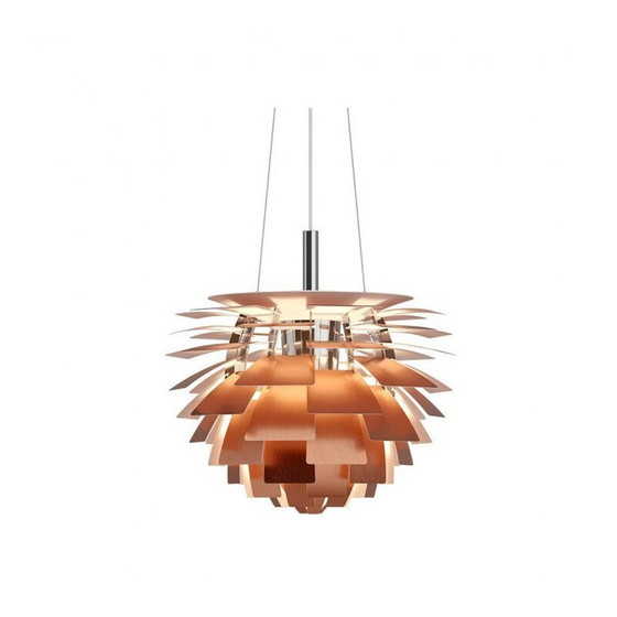 Image 1 of Vintage artichoke pendant lamp of copper by Poul Henningsen for Louis Poulsen, 1958